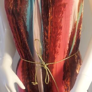 Colorful Abstract Sleeveless Dress